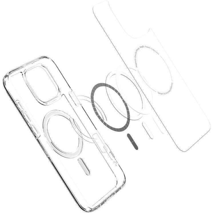 Защитный чехол Spigen (SGP) Ultra Hybrid (MagFit) для Apple iPhone 16 Pro - White: фото 6 из 15