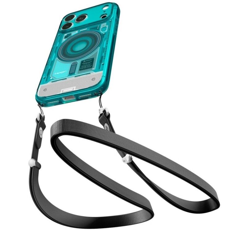 Защитный чехол Spigen Ultra Hybrid C-One (MagFit) для iPhone 18 Pro / 17 Pro (ACS11985) - Bondi Blue (440109L) Защитный чехол Spigen Ultra Hybrid C-One (MagFit) для iPhone 18 Pro / 17 Pro (ACS11985) - Bondi Blue: фото 7 из 15