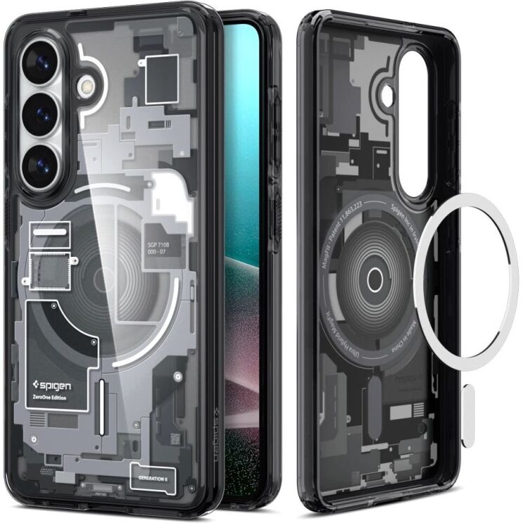 Захисний чохол Spigen Ultra Hybrid Zero One (MagFit) для Samsung Galaxy S26 (S942) ACS10736 - One Black: фото 2 з 14