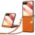 Захисний чохол SULADA Rhombus Leather для Samsung Galaxy Flip 8 - Orange: фото 1 з 5