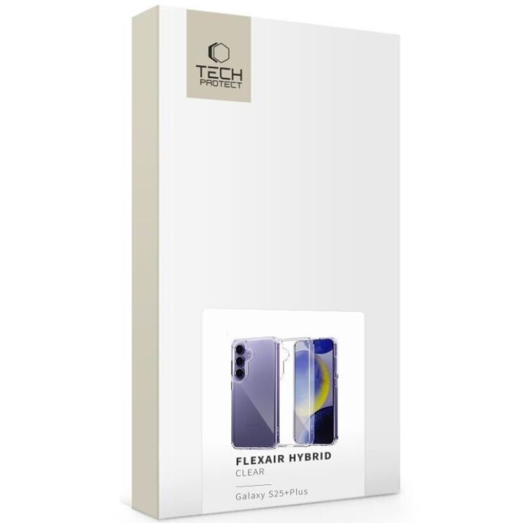 Защитный чехол Tech-Protect FlexAir Hybrid для Samsung Galaxy S25 Plus (S936) - Clear: фото 2 из 5