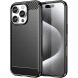 Защитный чехол UniCase Carbon для Apple iPhone 16 Pro - Black (360502B). Фото 1 из 8