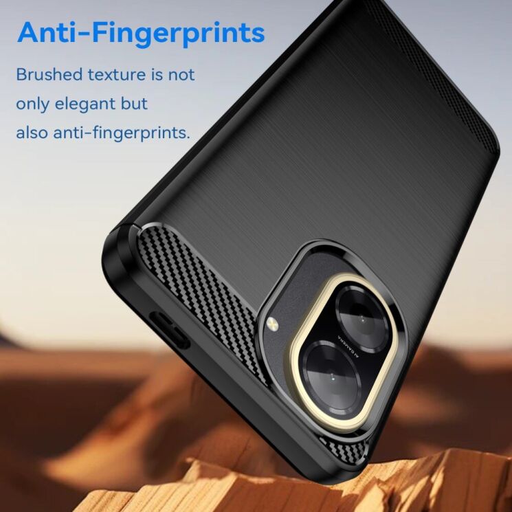 Защитный чехол UniCase Carbon для Xiaomi Redmi A5 - Black: фото 3 из 8