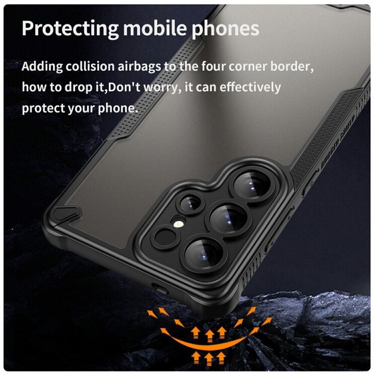 Защитный чехол UniCase Falcon Frame для Samsung Galaxy S25 Ultra (S938) - Black: фото 3 из 10
