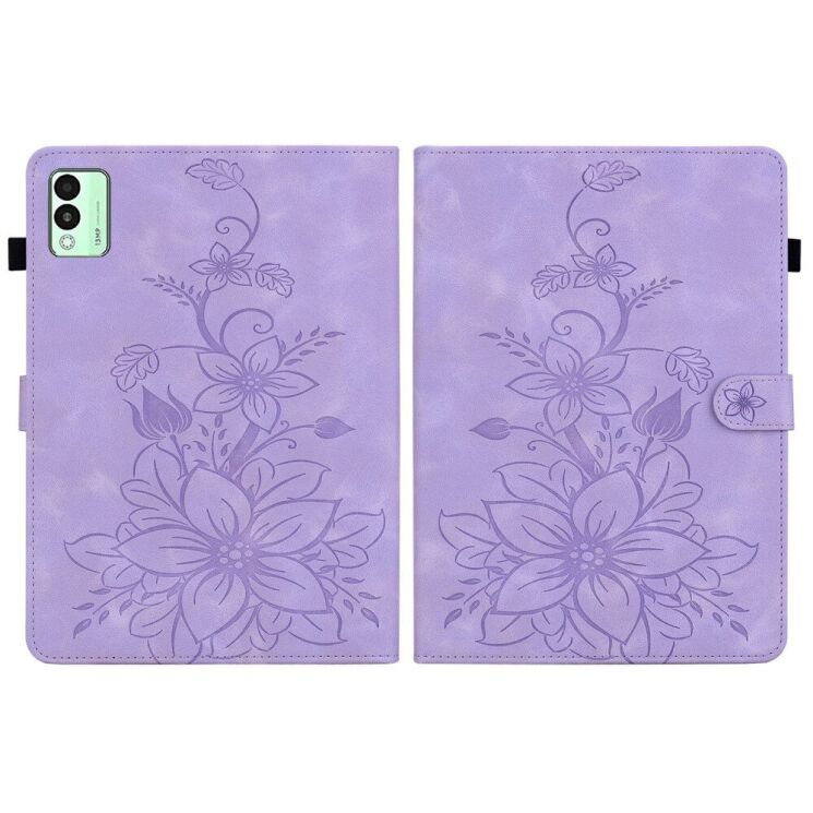 Защитный чехол UniCase Flower для TECNO Megapad 11 - Purple: фото 7 из 7