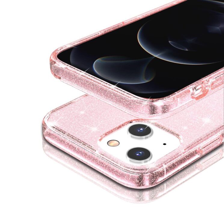Защитный чехол UniCase Glitter Shell для Apple iPhone 14 - Pink: фото 6 из 9