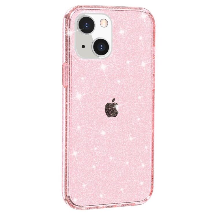 Защитный чехол UniCase Glitter Shell для Apple iPhone 14 - Pink: фото 2 из 9