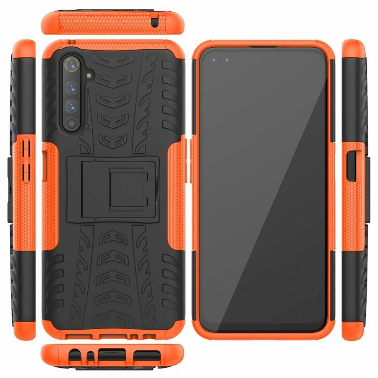 Защитный чехол UniCase Hybrid X для Realme 6 Pro - Orange: фото 2 из 17