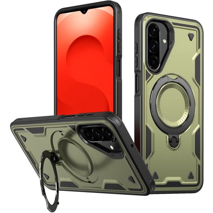 Защитный чехол UniCase Lander Armor для Samsung Galaxy A26 (A266) - Olive Green: фото 1 из 6