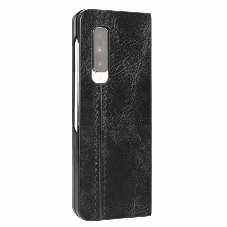 Защитный чехол UniCase Leather Series для Samsung Galaxy Fold - Black: фото 5 из 6