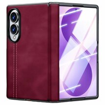 Захисний чохол UniCase Leather Series (FF) для Samsung Galaxy Fold 8 - Dark Red: фото 1 з 7