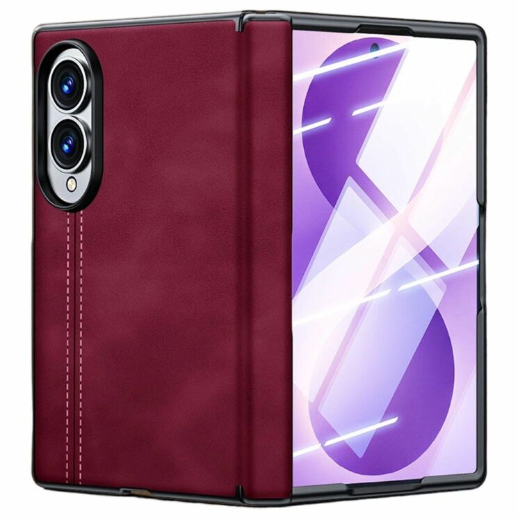 Захисний чохол UniCase Leather Series (FF) для Samsung Galaxy Fold 8 - Dark Red (424518DR) Захисний чохол UniCase Leather Series (FF) для Samsung Galaxy Fold 8 - Dark Red: фото 1 з 7