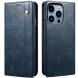 Защитный чехол UniCase Leather Wallet для Apple iPhone 15 Pro Max - Blue (329253L). Фото 1 из 9