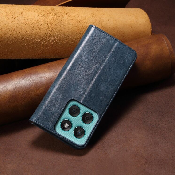 Защитный чехол UniCase Leather Wallet для Motorola Edge 60 / Edge 60 Fusion - Blue: фото 7 из 7