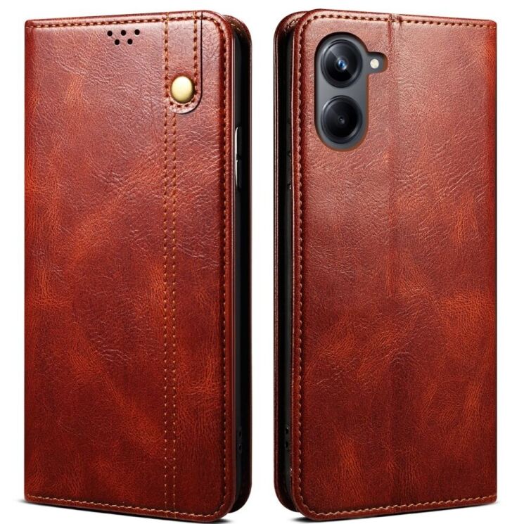 Защитный чехол UniCase Leather Wallet для Samsung Galaxy A06 (A065) - Brown: фото 1 из 7
