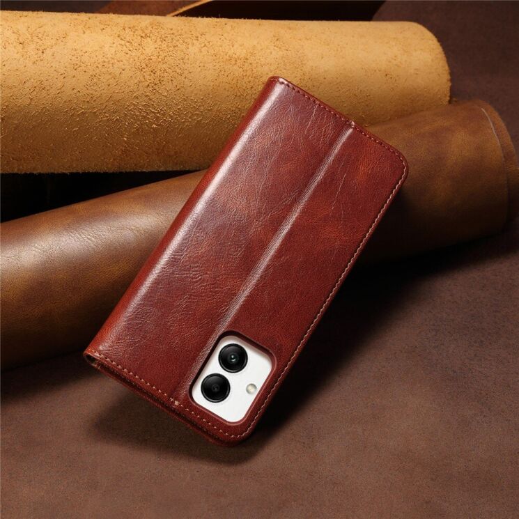 Защитный чехол UniCase Leather Wallet для Samsung Galaxy A07 (A075) - Brown: фото 7 из 7