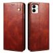 Защитный чехол UniCase Leather Wallet для Samsung Galaxy A07 (A075) - Brown (384505Z). Фото 1 из 7