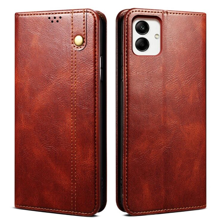 Защитный чехол UniCase Leather Wallet для Samsung Galaxy A07 (A075) - Brown: фото 1 из 7
