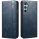 Защитный чехол UniCase Leather Wallet для Samsung Galaxy S25 Plus (S936) - Blue (376034L). Фото 1 из 7