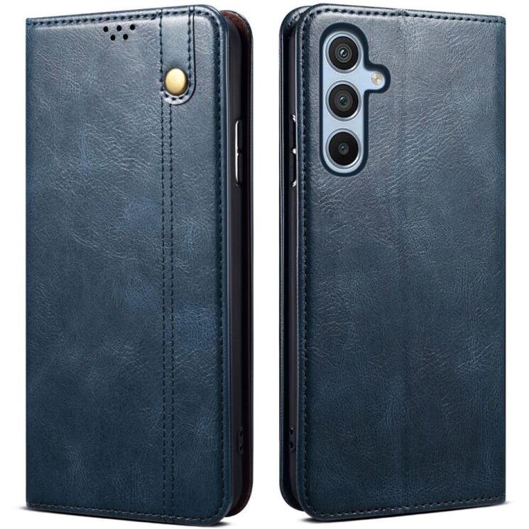 Защитный чехол UniCase Leather Wallet для Samsung Galaxy S25 Plus (S936) - Blue: фото 1 из 7