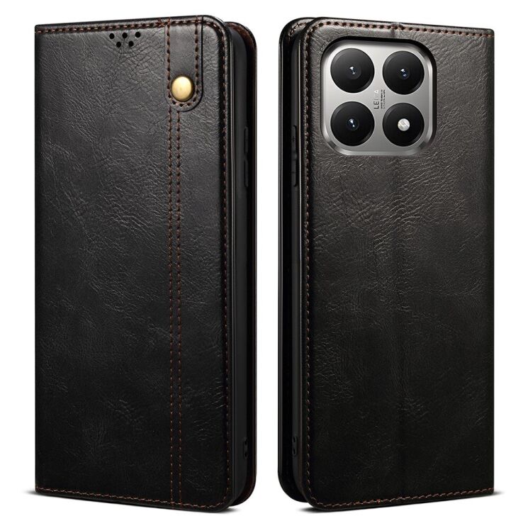 Чехол-книжка с кармашками UniCase Leather Wallet для Xiaomi 15T - Black (391042B) Чехол-книжка с кармашками UniCase Leather Wallet для Xiaomi 15T - Black: фото 1 из 8
