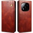 Защитный чехол UniCase Leather Wallet для Xiaomi Redmi Note 14 Pro Plus - Brown (373225Z)