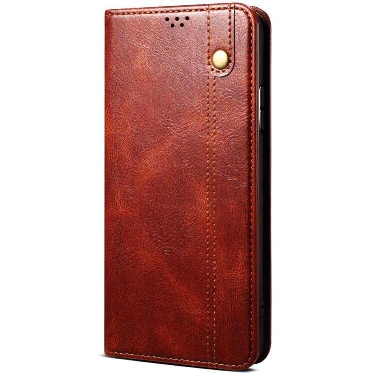 Защитный чехол UniCase Leather Wallet для Xiaomi Redmi Note 14 Pro Plus - Brown: фото 2 из 7