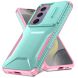 Защитный чехол UniCase Shuttle Guard для Samsung Galaxy S24 FE (S721) - Green / Pink (367593GP). Фото 2 из 7
