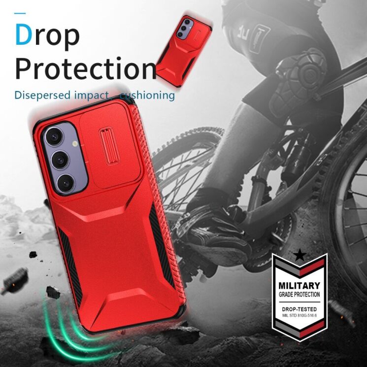 Защитный чехол UniCase Shuttle Guard для Samsung Galaxy S24 FE (S721) - Green: фото 5 из 7