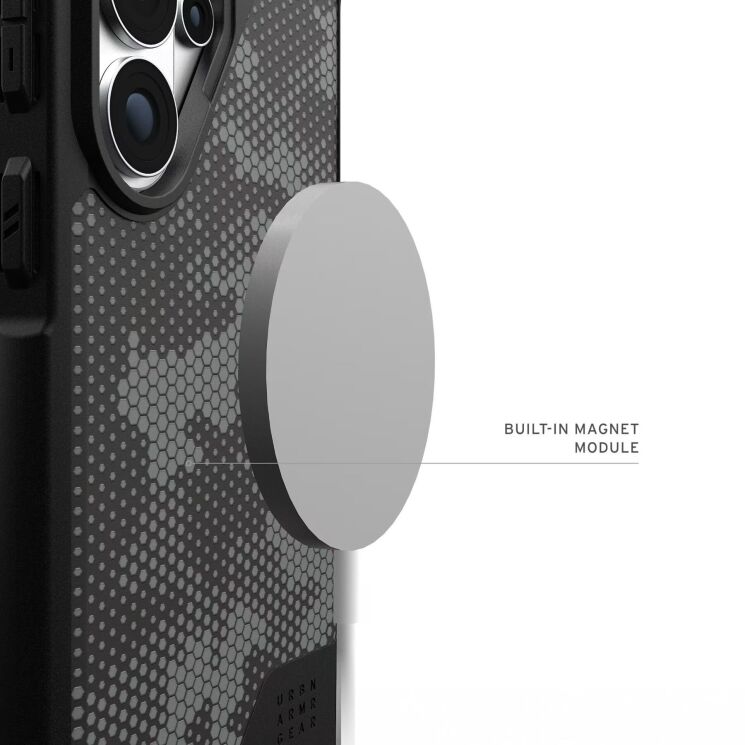 Защитный чехол URBAN ARMOR GEAR Metropolis LT MagSafe для Samsung Galaxy S26 Ultra (S948) 214529113234 - Micro Hex Camo Graphite: фото 6 из 12