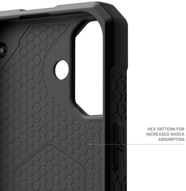 Защитный чехол URBAN ARMOR GEAR Monarch Pro для Apple iPhone 16 Plus (114455114242) - Carbon Fiber: фото 8 из 8
