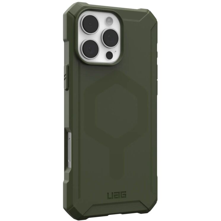 Защитный чехол URBAN ARMOR GEAR (UAG) Essential Armor MagSafe для Apple iPhone 16 Pro Max - Olive Drab: фото 3 из 12