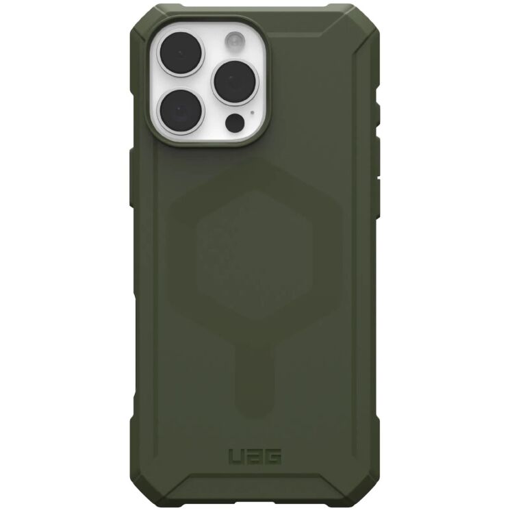 Защитный чехол URBAN ARMOR GEAR (UAG) Essential Armor MagSafe для Apple iPhone 16 Pro Max - Olive Drab: фото 1 из 12