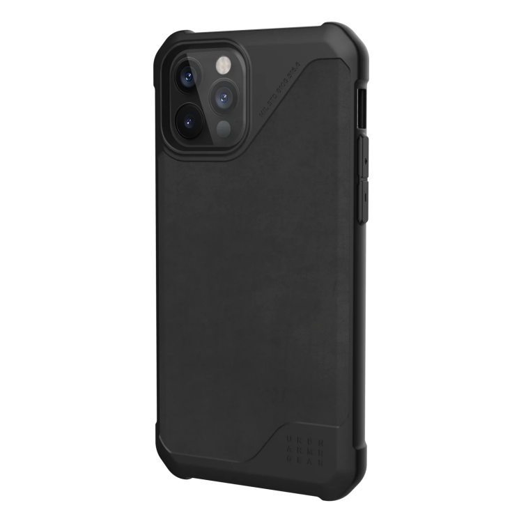 Защитный чехол URBAN ARMOR GEAR (UAG) Metropolis LT Series для Apple iPhone 12 / iPhone 12 Pro - Leather Black: фото 5 из 10