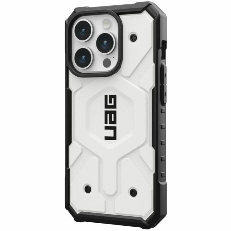Защитный чехол URBAN ARMOR GEAR (UAG) Pathfinder MagSafe для Apple iPhone 15 Pro - White: фото 2 из 10