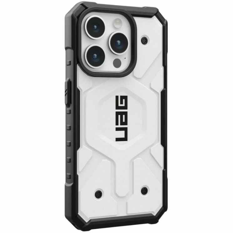 Защитный чехол URBAN ARMOR GEAR (UAG) Pathfinder MagSafe для Apple iPhone 15 Pro - White: фото 3 из 10