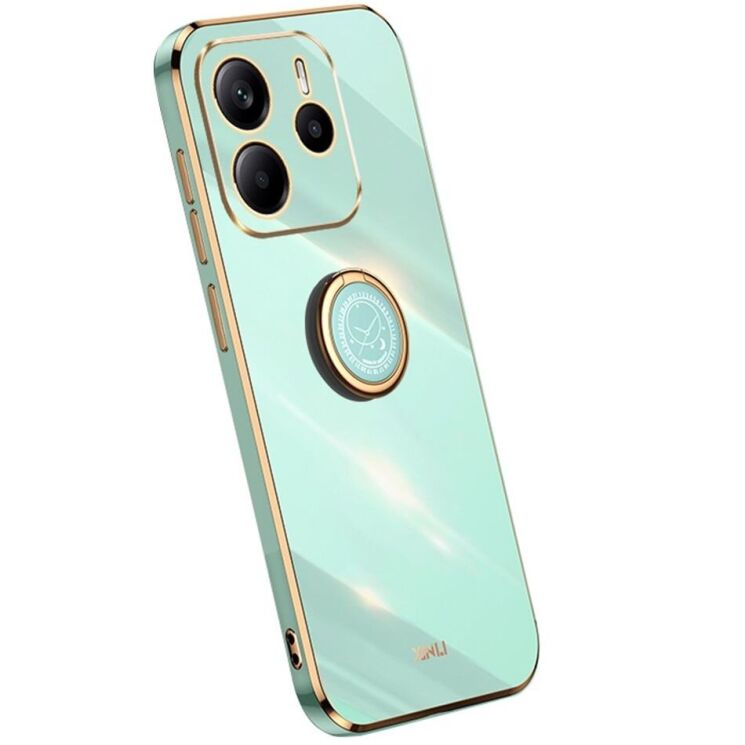 Захисний чохол XINLI Porcelain Ring для Xiaomi Redmi Note 14 5G - Cyan: фото 1 з 6