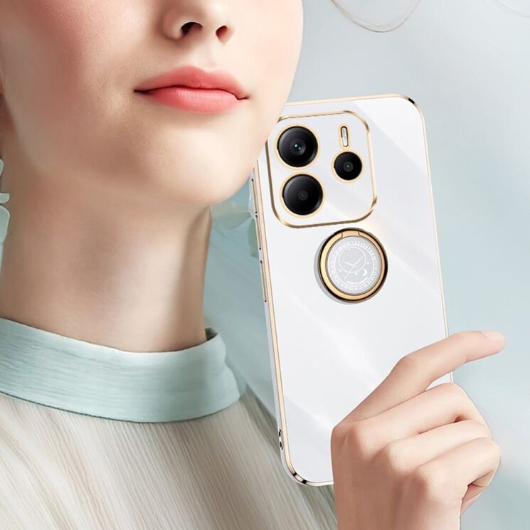 Защитный чехол XINLI Porcelain Ring для Xiaomi Redmi Note 14 5G - Blue: фото 3 из 6
