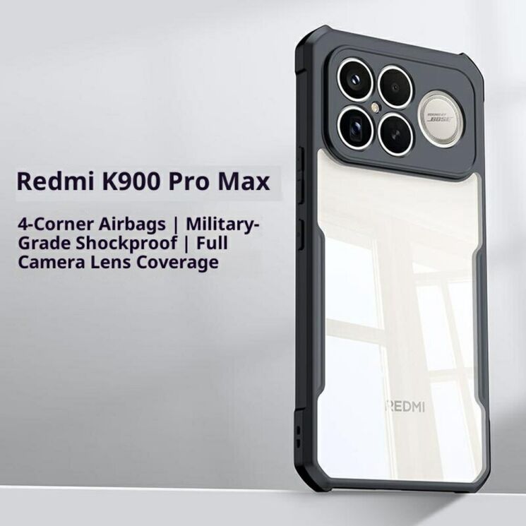 Защитный чехол XUNDD Rugged Case для Xiaomi Poco F8 Ultra - Black: фото 2 из 5
