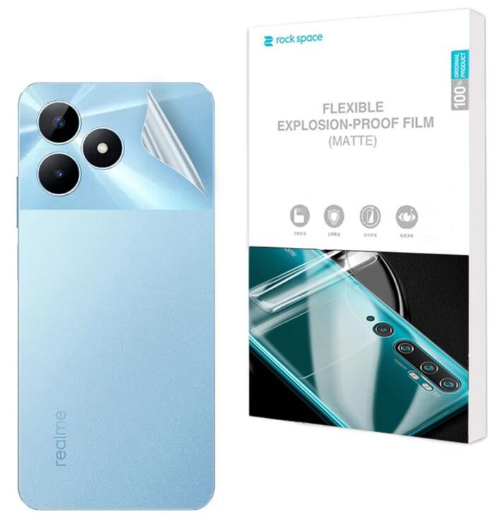 Антиблікова плівка на задню панель RockSpace Explosion-Proof Matte для Realme Note 50: фото 1 з 9