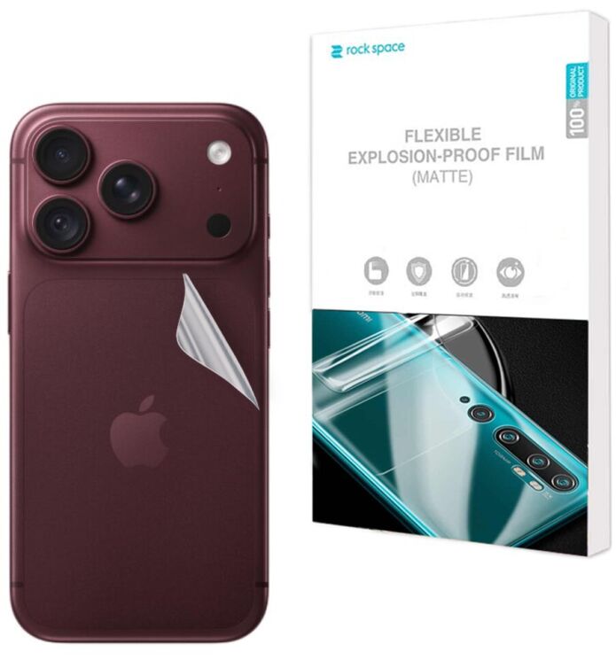 Антиблікова плівка на задню панель RockSpace Explosion-Proof Matte для iPhone 18 Pro: фото 1 з 9