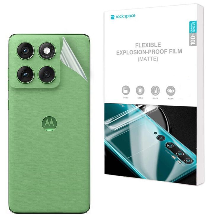 Антиблікова плівка на задню панель RockSpace Explosion-Proof Matte для Motorola Edge 60: фото 1 з 9