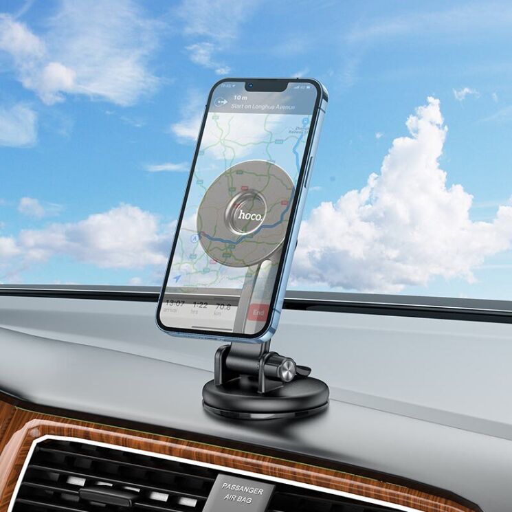 Автомобільний тримач Hoco CA113 - Black (982024B) Автомобільний тримач Hoco CA113 - Black: фото 7 з 8