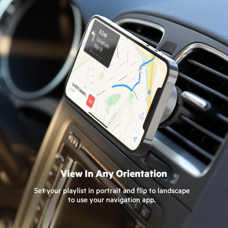 Автомобильный держатель Belkin Car Vent Mount PRO MagSafe (WIC002btGR) - Grey: фото 13 из 16