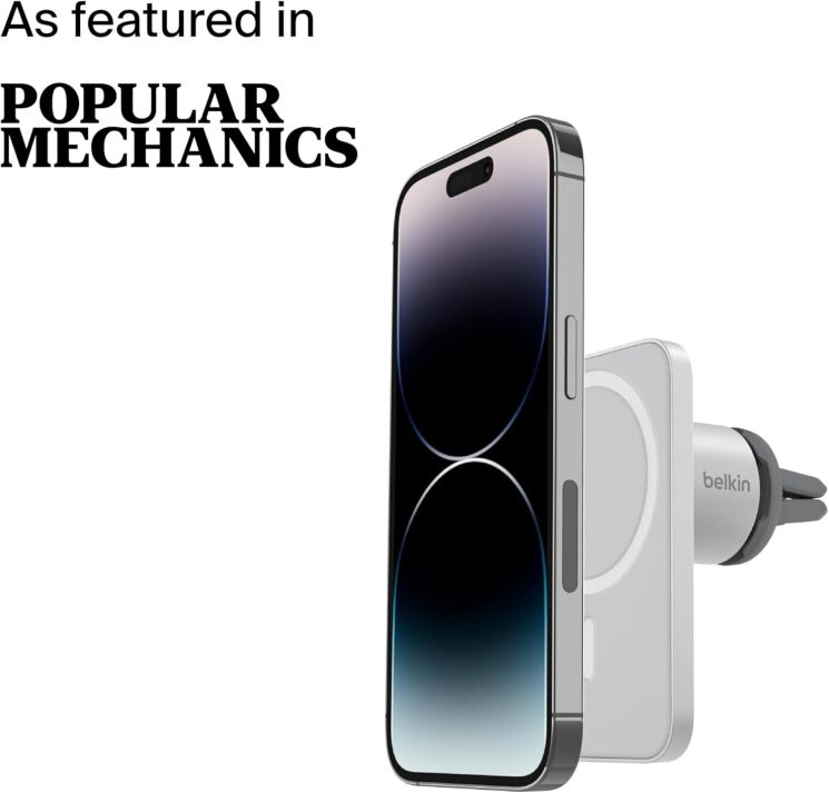 Автомобильный держатель Belkin Car Vent Mount PRO MagSafe (WIC002btGR) - Grey: фото 14 из 16