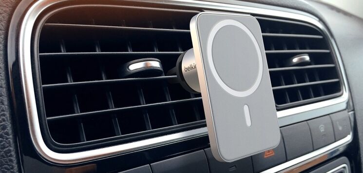 Автомобильный держатель Belkin Car Vent Mount PRO MagSafe (WIC002btGR) - Grey: фото 16 из 16