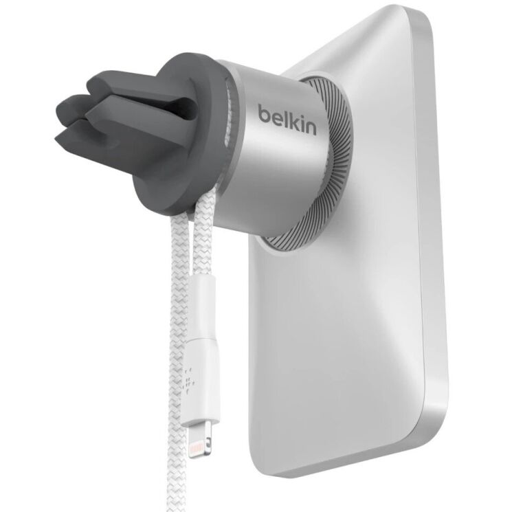 Автомобильный держатель Belkin Car Vent Mount PRO MagSafe (WIC002btGR) - Grey: фото 6 из 16