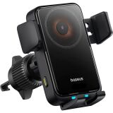 Автомобильный держатель с функцией беспроводной зарядки Baseus Wisdom Pro (Air Outlet Version) C40381501123-00 - Black: фото 1 из 24