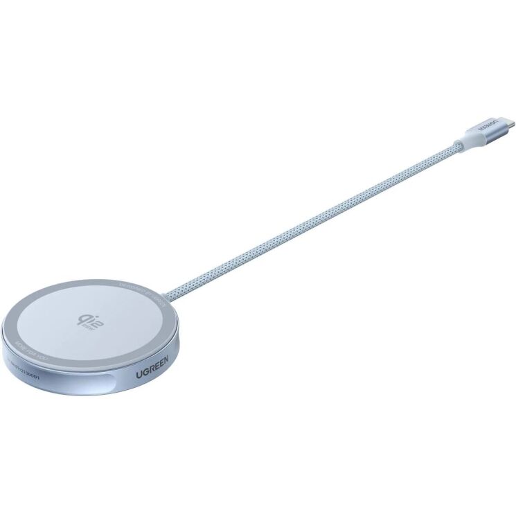 Бездротовий зарядний пристрій UGREEN W753 MagFlow (25W) QI2 (55959) - Starlight Blue (958314L) Бездротовий зарядний пристрій UGREEN W753 MagFlow (25W) QI2 (55959) - Starlight Blue: фото 4 з 11