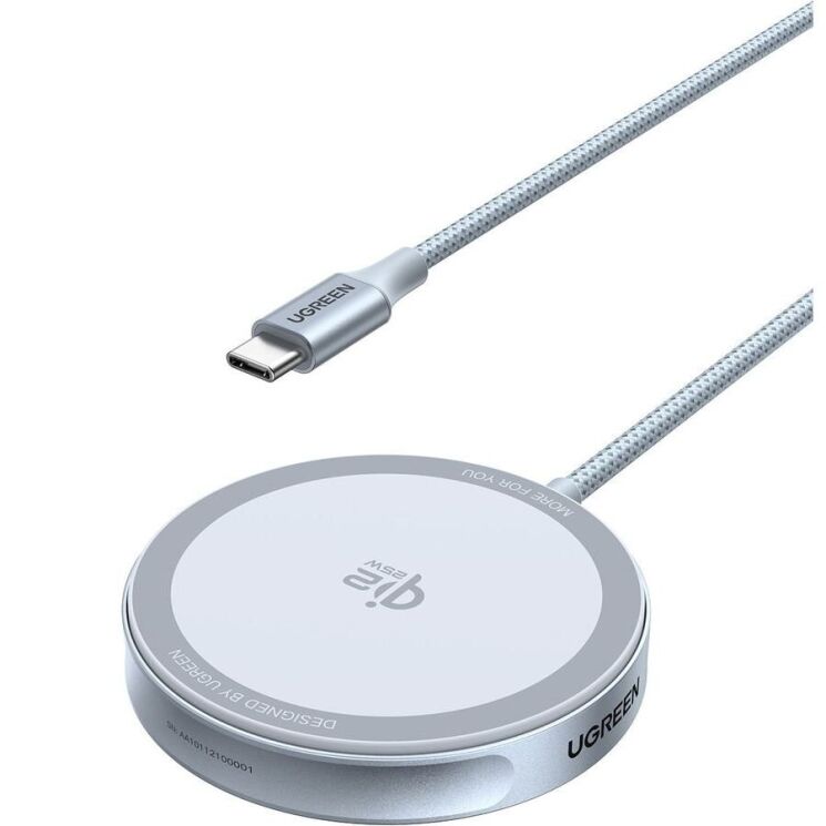 Бездротовий зарядний пристрій UGREEN W753 MagFlow (25W) QI2 (55959) - Starlight Blue (958314L) Бездротовий зарядний пристрій UGREEN W753 MagFlow (25W) QI2 (55959) - Starlight Blue: фото 3 з 11